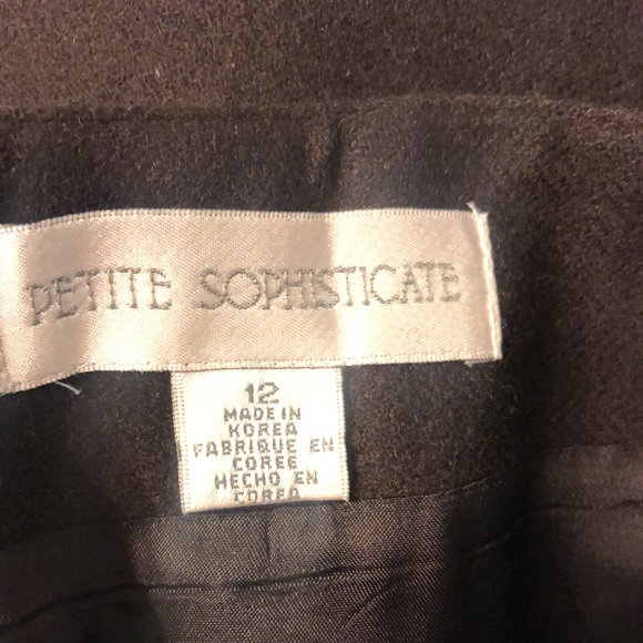 Brown Long Wool wrap skirt with fringe 12 P - Picture 4 of 12